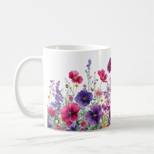 Wildblomma, Monogram Kaffemugg (Vänster)