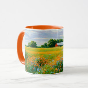 Wildblomma och Barn Art Mugg Kopp