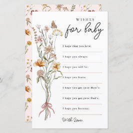 Wildblomma Önskemål för Baby Baby Shower Adapter