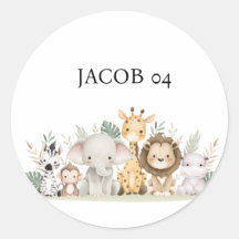 Wildblomma Party Animal Safari Födelsedagsfest