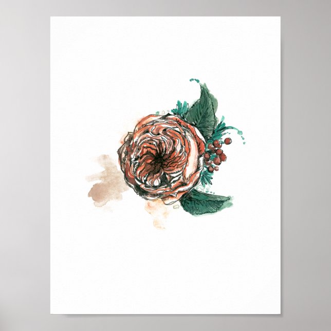 Wildblomma: Peony Poster (Framsidan)