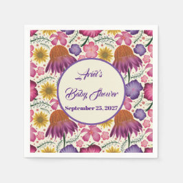 Wildblomma Personlig Garden Baby Shower Pappersservett