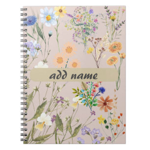 Wildblomma Personlig Journal, Anpassade kvinnor Anteckningsbok