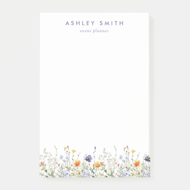 Wildblomma Post-it Block (Framsida)