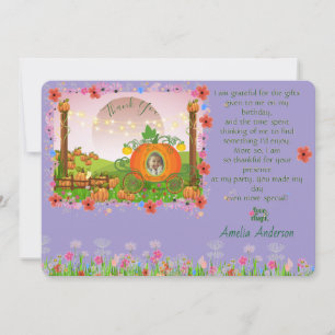Wildblomma Pumpkin Patch Princess Fairy Tale Tack Kort