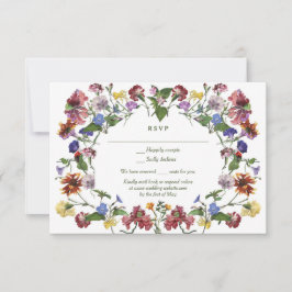 Wildblomma Ram Rustic Boho Bröllop OSA Kort