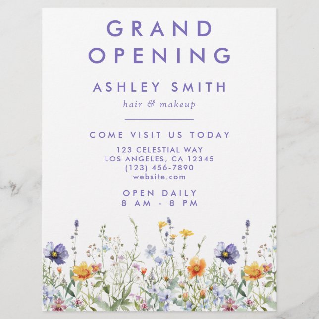 Wildblomma Reklamblad (Framsidan)