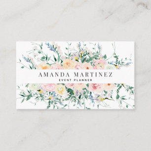 Wildblomma Ro Watercolor Social Media Visitkort