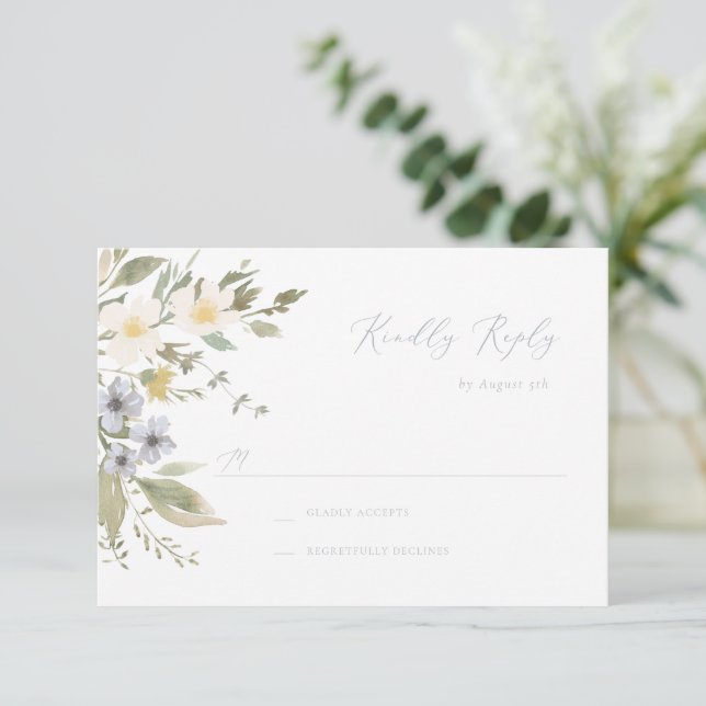 Wildblomma Romantik OSA kort (Stående Fram)