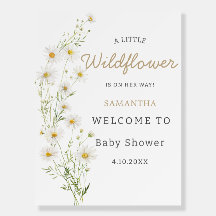 Wildblomma Rustic Boho Blommigt Girl Baby Shower