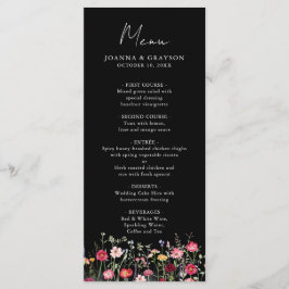 Wildblomma Rustic Land Blommigt Garden Wedding Meny