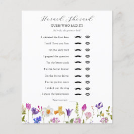 Wildblomma sa att hon sa Möhippa Game