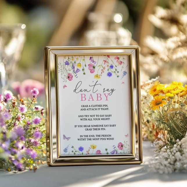 Wildblomma Säg inte Baby-spel Poster (Skapare uppladdad)