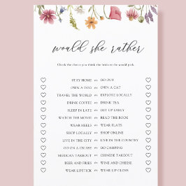 Wildblomma skulle hon hellre Möhippa Game