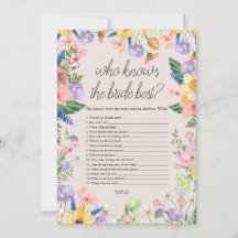 Wildblomma som känner Bride mest spelkort
