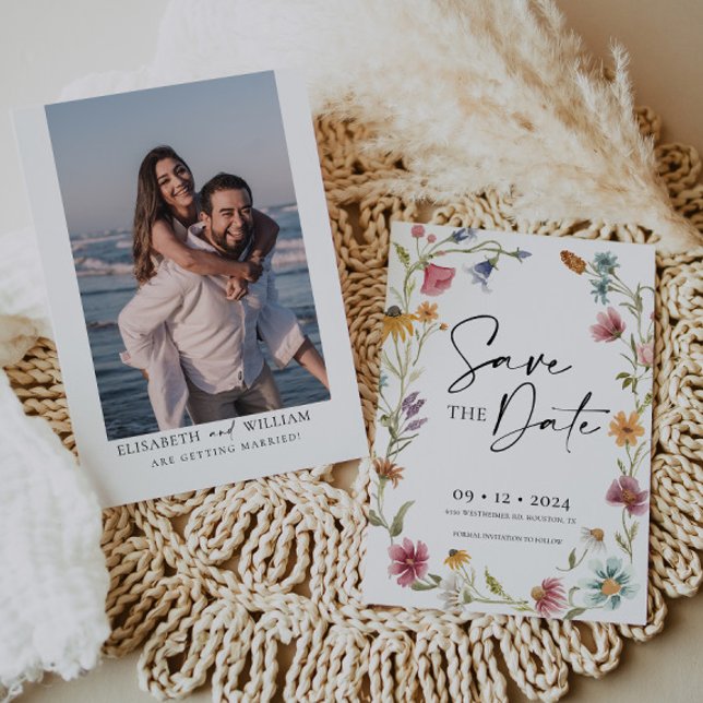 Wildblomma Spara datuminbjudan Inbjudningar (Skapare uppladdad)