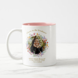 Wildblomma Studenten Photo Cheers till Student Två-Tonad Mugg