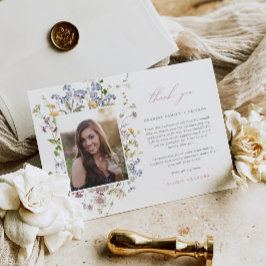 Wildblomma Studenten Tack tack för att du kort 3 F