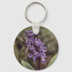 Wildblomma: Tidigt Lila Orchids Nyckelring