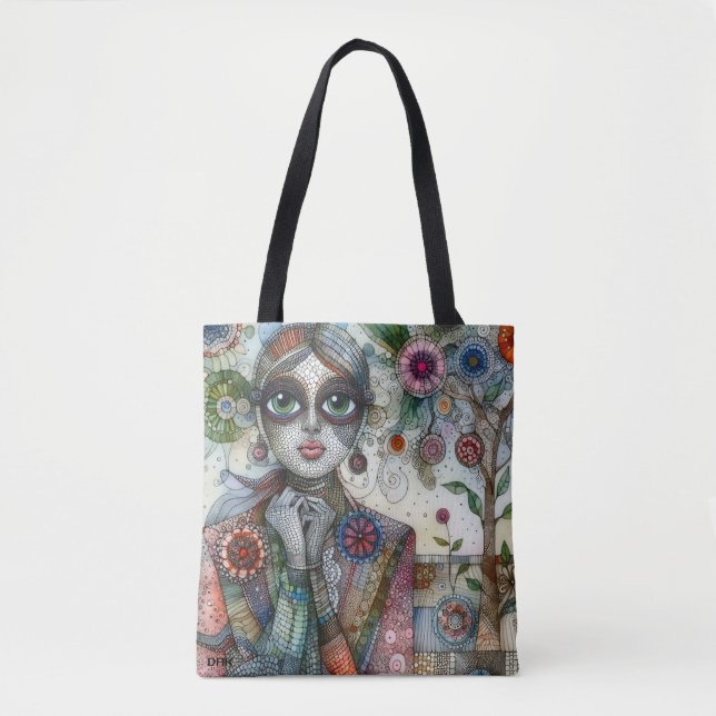 "Wildblomma" Tote Bag by DAKimage Tygkasse (Framsida)