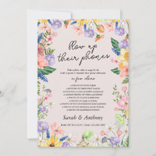 Wildblomma Vår blåser upp sitt Mobila kort