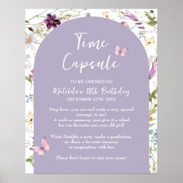 Wildblomma Vild ONE Butterfly Garden Time Capsule Poster