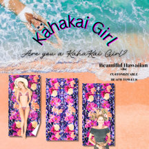 Wildblomma Whimsical Glitter Stone "Kahakai Girl"