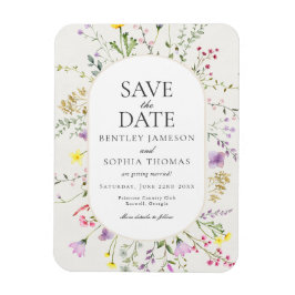 Wildblomman Kärlek är i Bloom Save Date (Spara dat Magnet