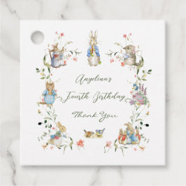 Wildblomman Peter från Rabbit Birthday Gåvor Etiketter