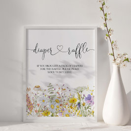 Wildblommans babyskor Diaper Raffle Poster