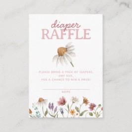Wildblommans babyskor Diaper Raffle Tilläggskort