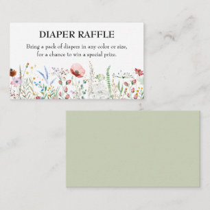 Wildblommans babyskor Diaper Raffle Tilläggskort