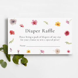 Wildblommans babyskor Diaper Raffle Tilläggskort