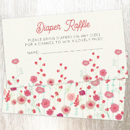 Wildblommans babyskor Diaper Raffle Tilläggskort