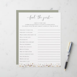 Wildblommans babyskor hittar gästspelet