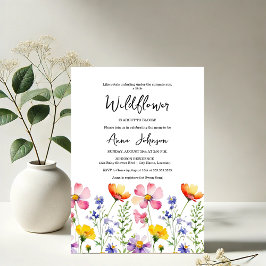 Wildblommans babyskor inbjudningar