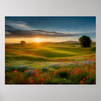 Wildblommans strålning: Sunlit Haven Poster