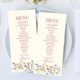 Wildblommans Vild Flower Blommigt Garden Baptism F Meny