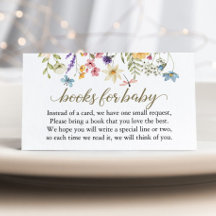 WildblommBaby Shower Bok begär Baby i bloom i Bloo