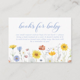 WildblommBaby Shower Bokar för Baby Tilläggskort