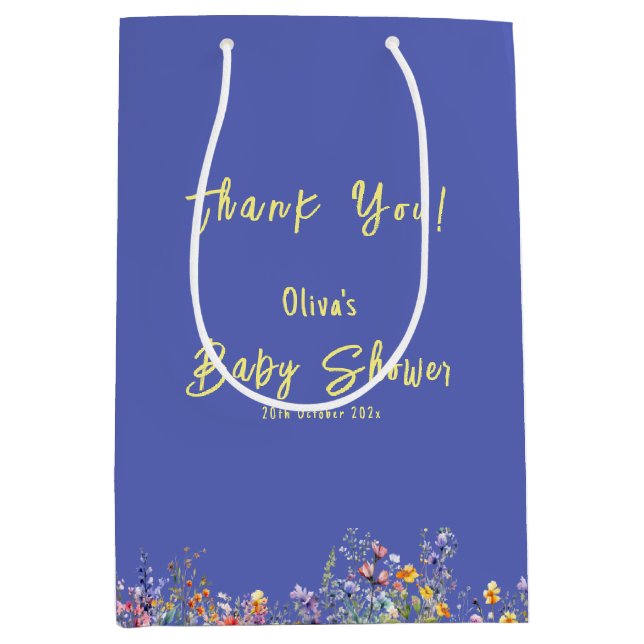 WildblommBaby Shower Gift Bag (Framsidan)