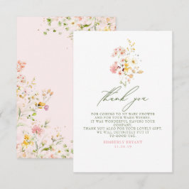 WildblommBaby Shower Little Tack Kort