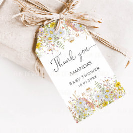 WildblommBaby Shower Tack Presentetikett