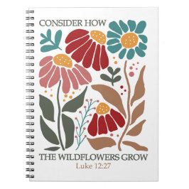 WildblommBible Verse Anteckningsbok