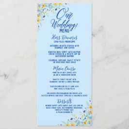 WildblommBliss Blommigt Bröllop Meny