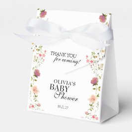 WildblommBoho Blommigt Tack Souvenir Gift Presentaskar