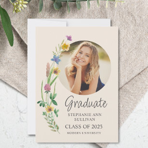WildblommBoho Girl Photo Universiteten Studenten Meddelande