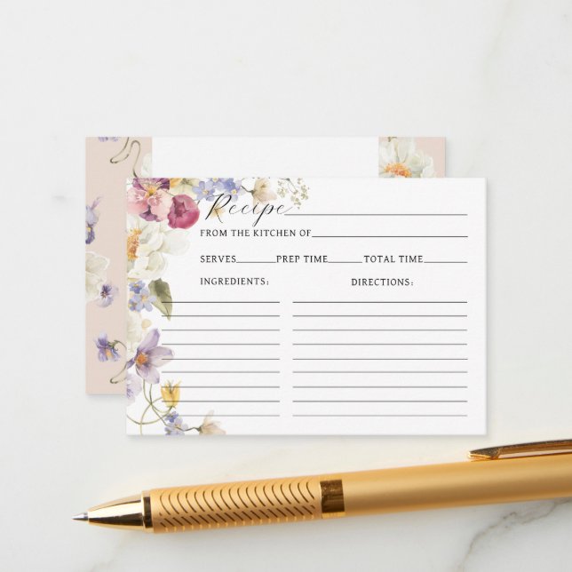 WildblommBoho Möhippa Recipe Tilläggskort (Fram/Back In Situ)