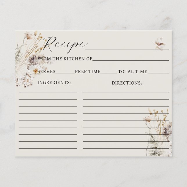 WildblommBoho Rustic Möhippa Recipe (Framsida)