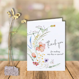 WildblommBoy Baby Shower Tack Kort